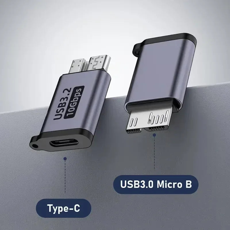 USB-C to Micro B 3.0 Adapter for External HDD 10Gbps