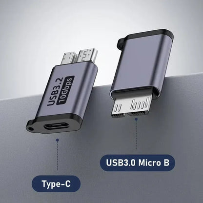 USB-C to Micro B 3.0 Adapter for External HDD 10Gbps