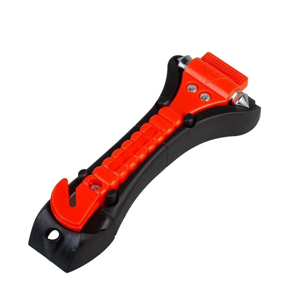 ISGTDRM Safety Hammer Camping Driving Car Seat Belt Cutter 2-in-1 Emergency Break Window Glass Punch Survival Life Rescue Tools - Urbizia