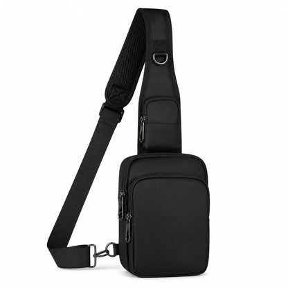 Fashionable Casual RFID Anti-Theft Sling Bag for Men's, Street Sports Chest Bag Simple Lightweight Shoulder Bag for Commuting