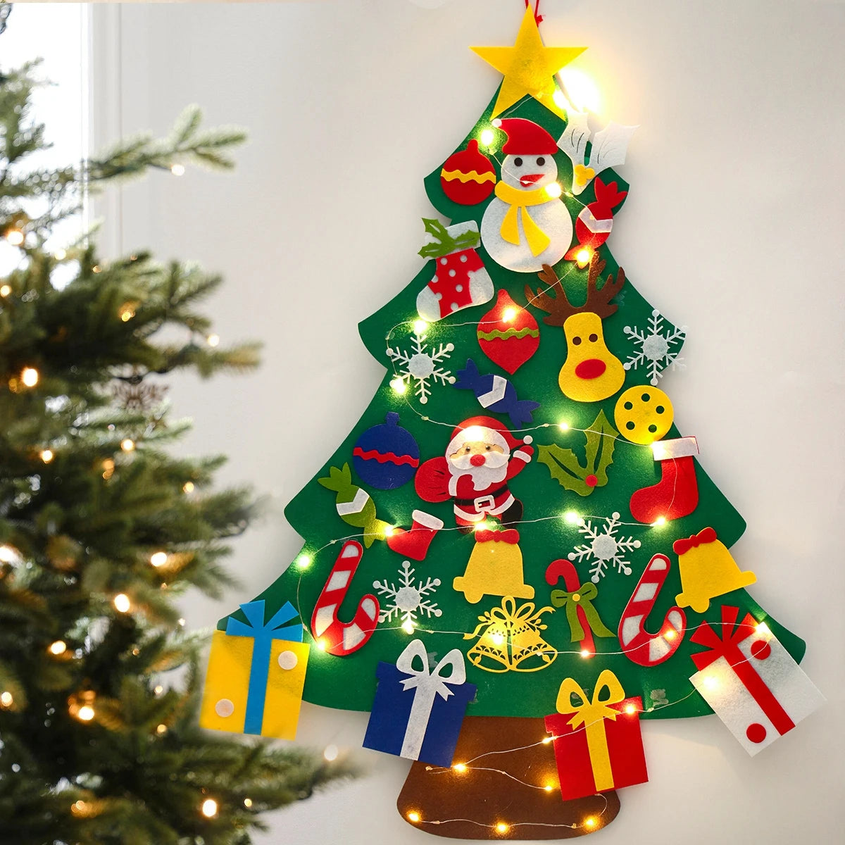 DIY Felt Christmas Tree Kids Decoration Set