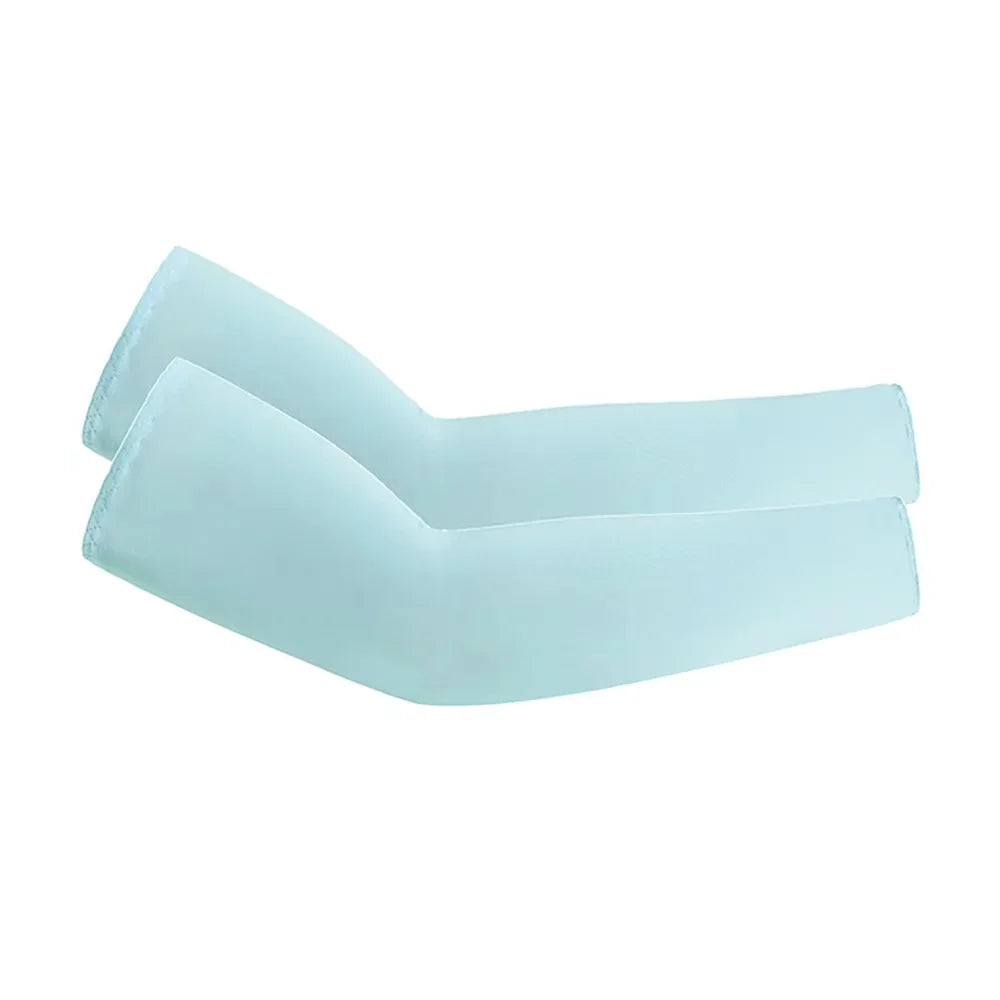 2Pcs Unisex Cooling Arm Sleeves Cover Sports Running UV Sun Protection Outdoor Men Fishing Cycling Quick Dry Arm Warmer
