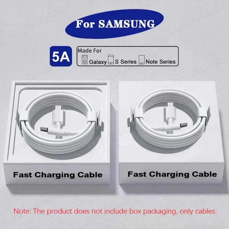 2PCS PD 45W USB C Cable For Samsung Galaxy S20 S21 S22 S23 Ultra Note 10 5G 20 A53 A54 Super Fast Charging USB Type C Data Cable - Urbizia