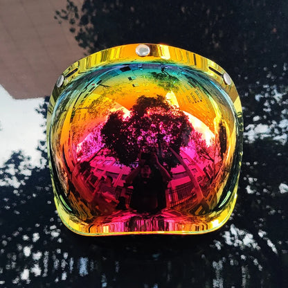 ORZ Retro Motorcycle Bubble Visor Glasses