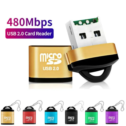 USB 2.0 Mini SD & TF Card Reader Adapter