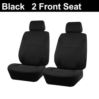 AUTO PLUS Sports Universal Polyester Car Seat Cover Set Fit Most Car Plain Fabric Bicolor Stylish Car Accessories Seat Protector