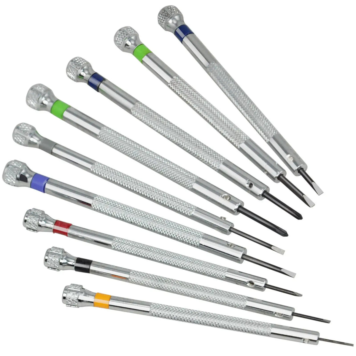 9 in 1 Precision Screwdriver Set with 9 Extra Blades, Rotating Stand for Watch Eyeglass Electronics Repair Tools