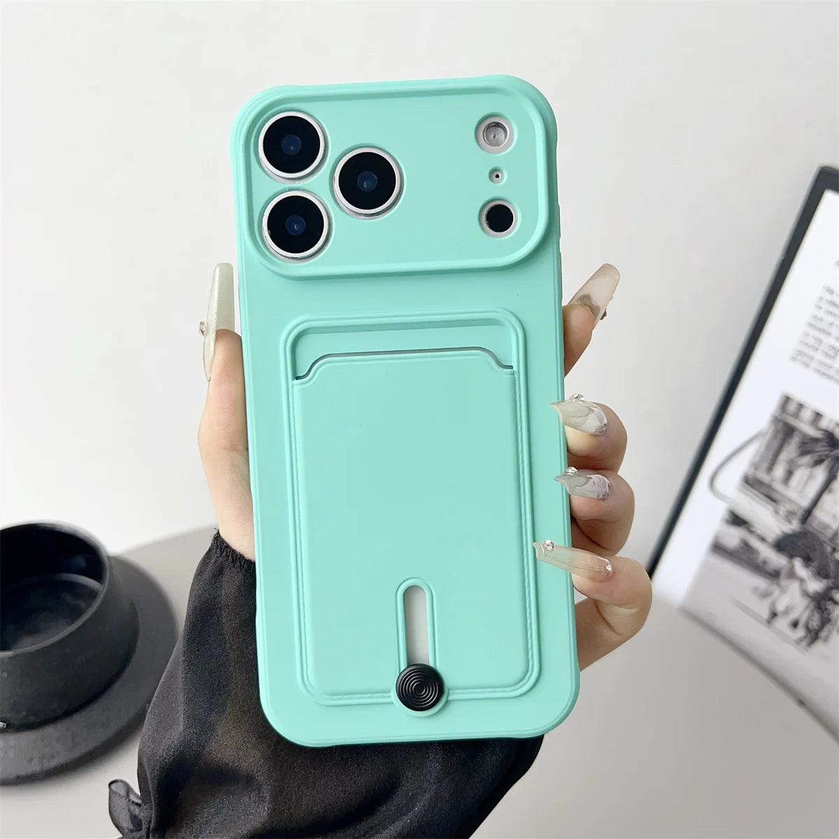 iPhone Wallet Case with Card Slot & Kickstand