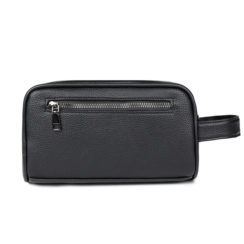 Fashion Casual Men's Bag Handbag High Quality PU Leather Clutch Bags Money Purse For Men Wasit Strap Man Pouch Card Holder Bolsa