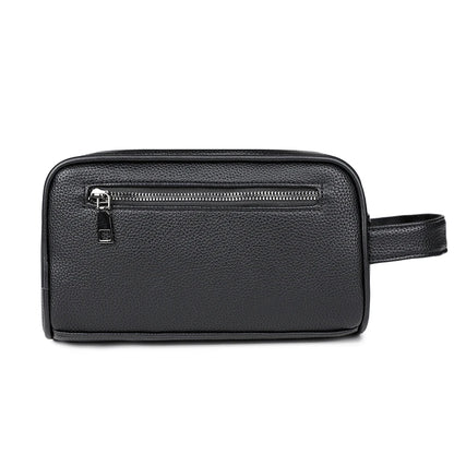 Fashion Casual Men's Bag Handbag High Quality PU Leather Clutch Bags Money Purse For Men Wasit Strap Man Pouch Card Holder Bolsa