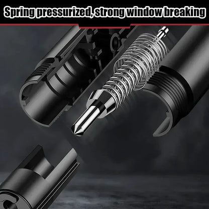 Aluminum Alloy Car Safety Rescue Hammer Automatic Seat Belt Cutter Window Breaker Emergency Rescue Tool - Urbizia