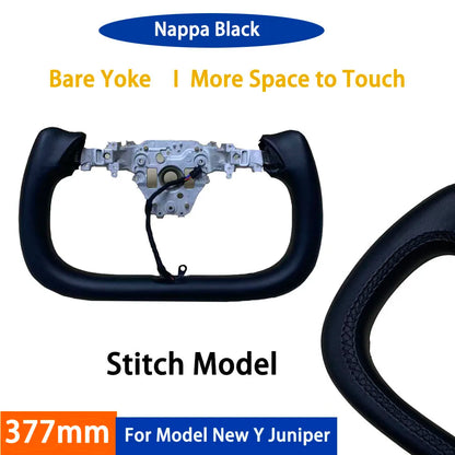 Yoke Handle For Tesla New Model Y Juniper Model YL Heating Yoke Steering Wheel Personalized Racing Leather Customized Accessorie