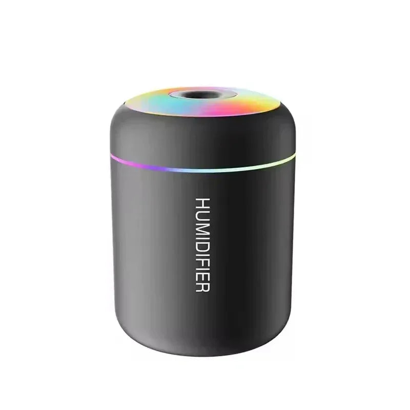 Powerful and Efficient Air Humidifier 180ML Aromatherapy Aroma Diffuser Essential Oil with Colorful Lights for Home Car Bedroom - Urbizia