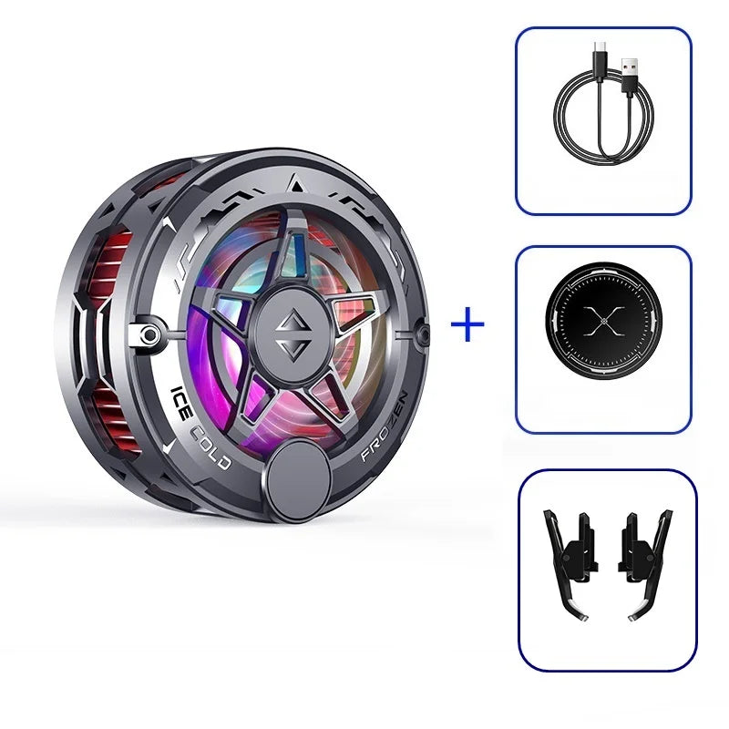 K20 Magnetic Semiconductor Phone Cooler with RGB & Display