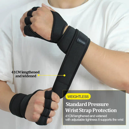Training Sport Gloves for Men Women Workout Gloves Fitness Body Building Weightlifting Gym Hand Wrist Palm Protector Gloves - Urbizia