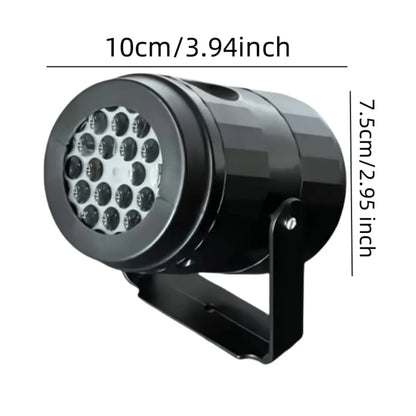 Christmas Projector Lights – 16 Patterns Rotating LED Snowflake Laser Light