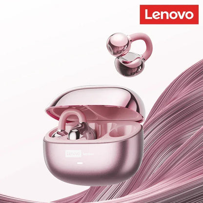 Lenovo LE302 Wireless Bluetooth 6.0 Headset Long Battery Life Sports Ear Clip Earphones HIFI Stereo Noise Cancelling Headphones - Urbizia