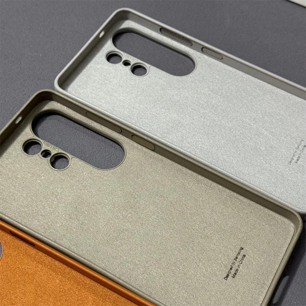 Samsung Galaxy S26 Leather Case – Full Coverage Shockproof Shell