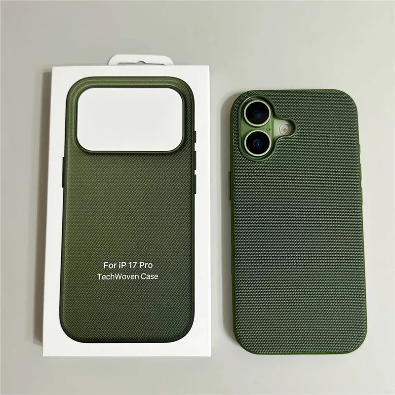 Magnetic Animation Original Tech Woven Case For iPhone 17Pro 16 18Pro 17Pro Max For Magsafe AI Touch Camera Button Boxed Cover