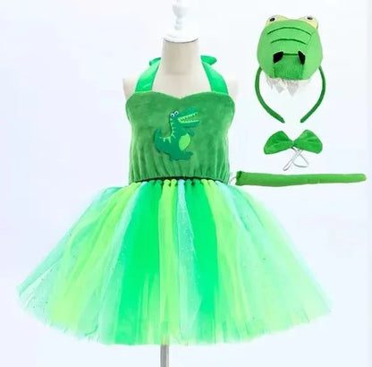 Baby Girls Halloween Animal Cosplay Costume – Forest Theme Tutu Dress for Birthday Party