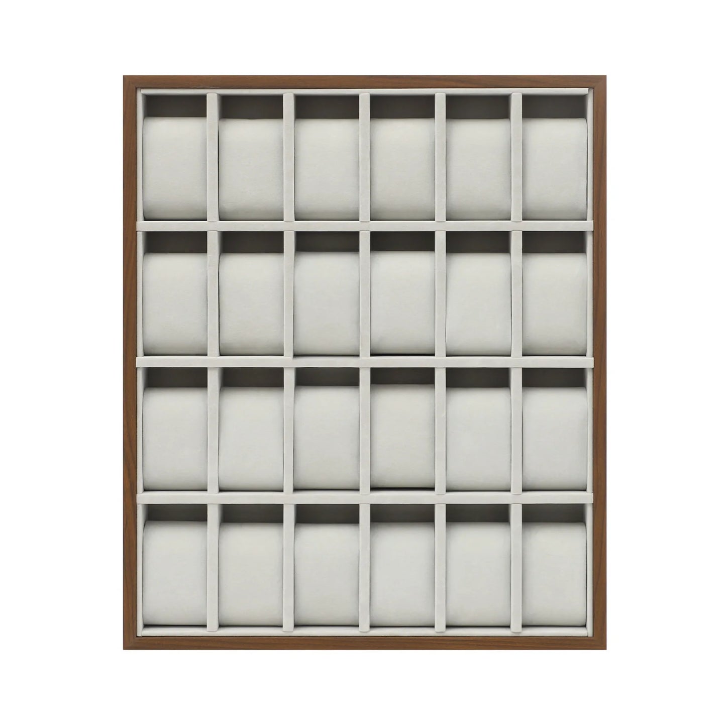 24 Slots Watch Box Organizer for Men Black Watch Holder Stand Display Storage Case