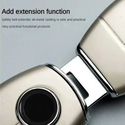 1/2/4 Pieces Car Seat Belt Clip Extender Alloy Seatbelt Lock Buckle Plug Auto Fastener Converter Clip Safety Belt Decoration - Urbizia