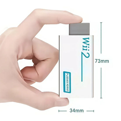 Wii to HDMI Converter with 3.5mm Audio Adapter for HDTV