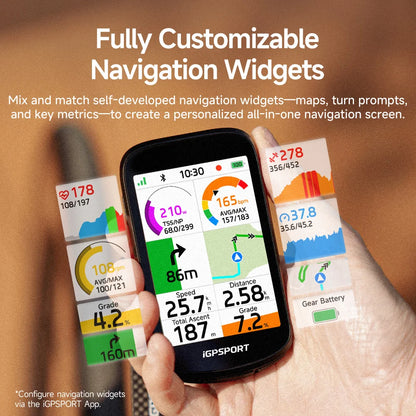 iGPSPORT BSC500 Touchscreen Bike Computer GPS Cycling Global Map Navigation Wireless Cycling Computer with Digital Bike Bell