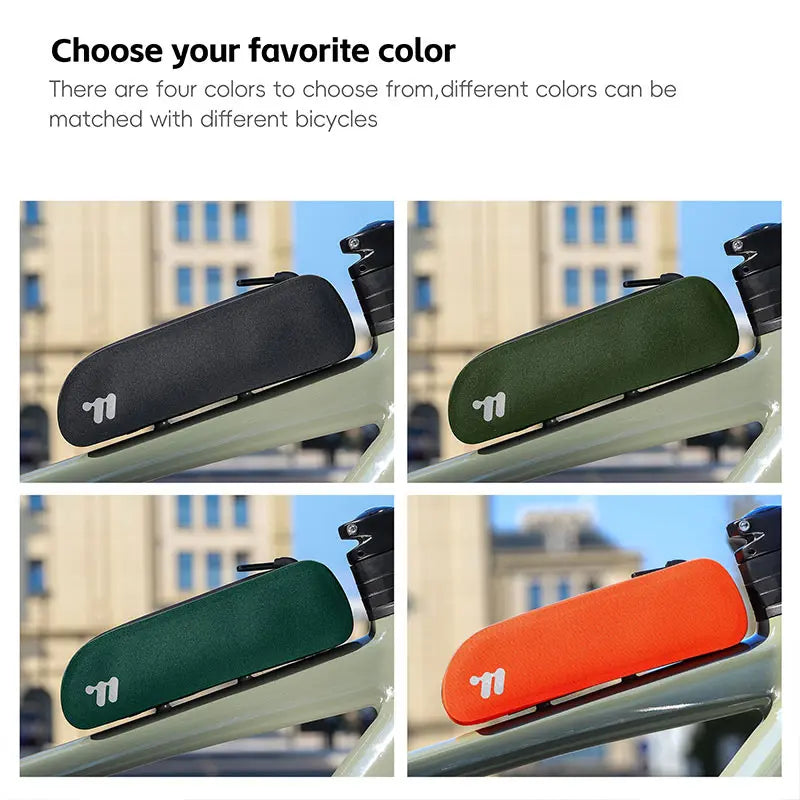 WEST BIKING Bike Top Tube Bag TPU Cycling Front Bag With Screws or Straps Waterproof MTB Road Bike Storage Bag Accessories
