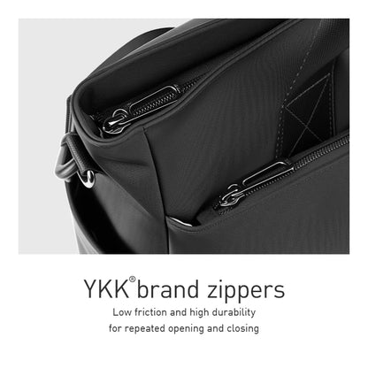 MARK RYDEN "Smooth Brief" Laptop Tote Bag Water Resistant Oxford Dual Side Pocket Business Handbag With Detachable Strap