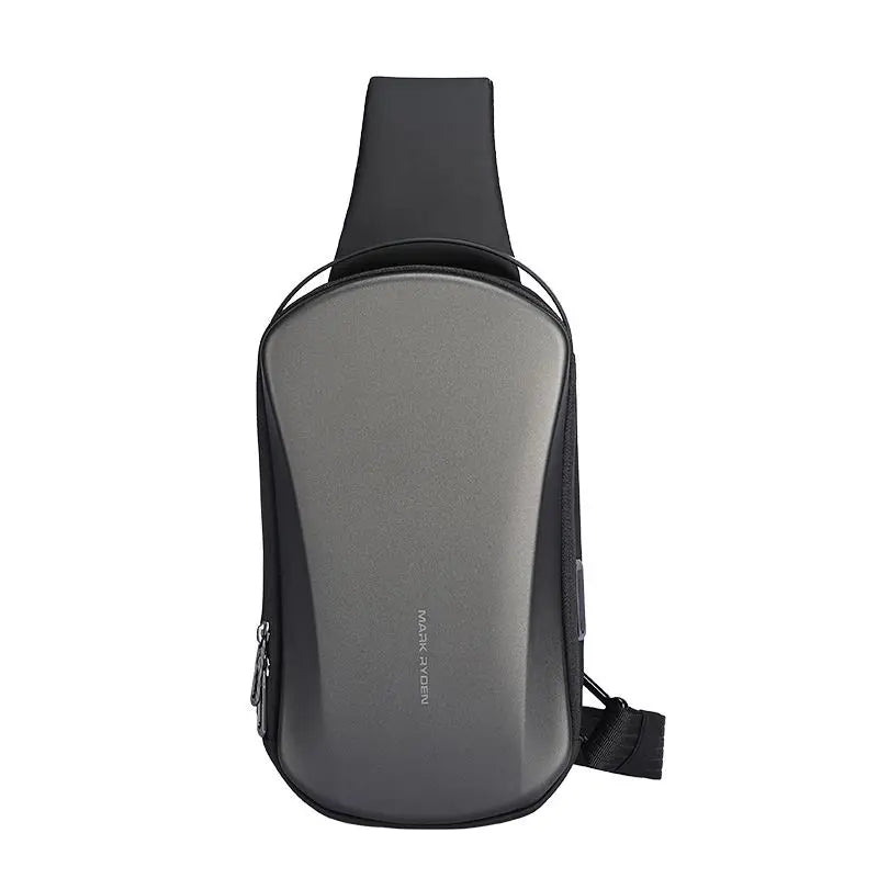 Mark Ryden Multifunction USB Crossbody Bag Shoulder Bag Man TPU Waterproof Travel Sling Messenger Pack Chest Bag for Male
