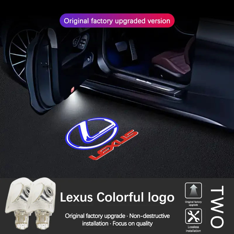 LED Car Door Logo Projector Welcome Ghost Shadow Light Accessories For LEXUS RX ES GX LS LX IS GS RC UX IS250 IS300 IS350 ES300