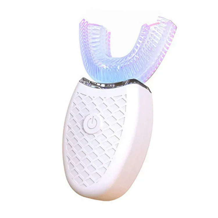 Intelligent U-Type Toothbrush 360 Degrees Sonic Electric Automatic with USB Charge Waterproof Silicon Head for Oral Care - Urbizia