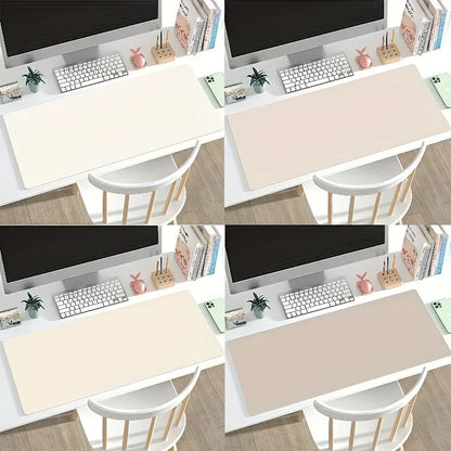 1pc Large Faux Leather Mouse Pad, Non-Slip Waterproof Desk Pad for Office, Desk, Mouse Pads for DeskEasy To Clean, Mouse Pads - Urbizia