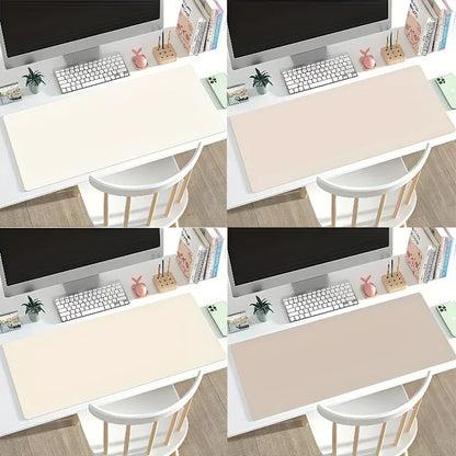 Large Faux Leather Waterproof Mouse Pad Desk Mat