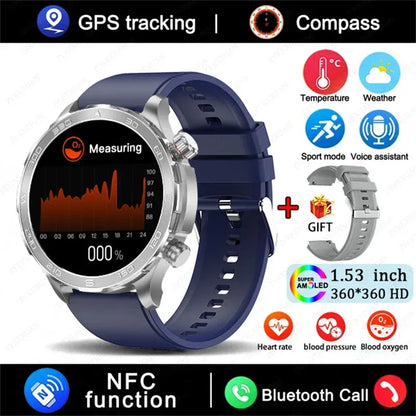 2026 New GPS Smart Watch Men AMOLED Screen Always Show Time Heart Rate IP68 Waterproof Bluetooth Call Sports Fitness Smart Watch - Urbizia