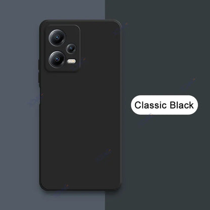Luxury Double Liner Phone Case for Xiaomi POCO X5 Pro 5G Square Liquid Silicone Back Cover POCOX5 X5Pro 360 Soft Shockproof Bags