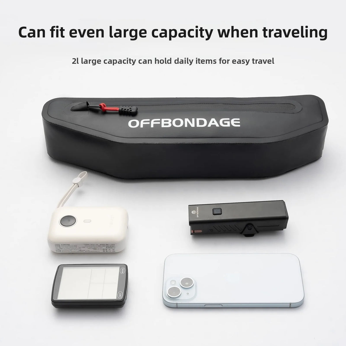 OFFBONDAGE 2L Bicycle Bag Bike Triangle Bag Cycling Top Tube Front Frame Bag Waterproof MTB Road Pannier Bicycle Under Tube Bag