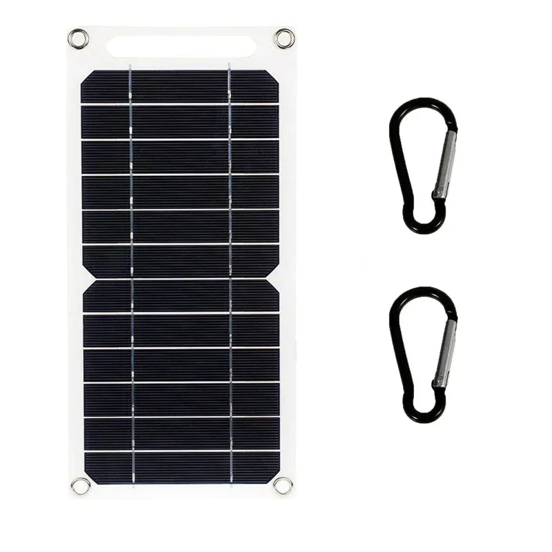 30W Solar Panel With USB Waterproof Outdoor Hiking And Camping Portable Battery Mobile Phone Charging Bank Charging Panel 6.8V - Urbizia