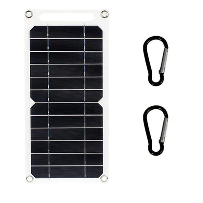 30W Solar Panel With USB Waterproof Outdoor Hiking And Camping Portable Battery Mobile Phone Charging Bank Charging Panel 6.8V - Urbizia