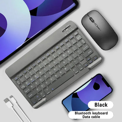 Bluetooth Keyboard Mouse For iPad Mac Android Phone Tablet Slim Office Mini Wireless Keyboard For Android IOS Windows Laptop