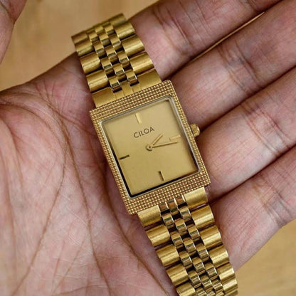 CILOA Red Retro Men's Sporty Square Fashion New Tank Luxury Gift Waterproof Quartz Watch for Men High-Quality Men's Watch
