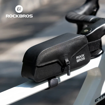 ROCKBROS Bike Top Tube Bag Magnetic Waterproof TPU Bike Frame Front Pack Mountain Bike Riding Storage Bag Cycling Accessories