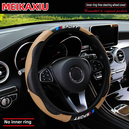 All-Season Carbon Fiber Sport Steering Wheel Cover