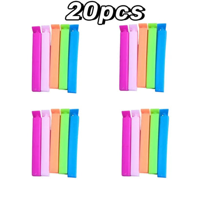 Colorful Reusable Food Bag Sealing Clips Set
