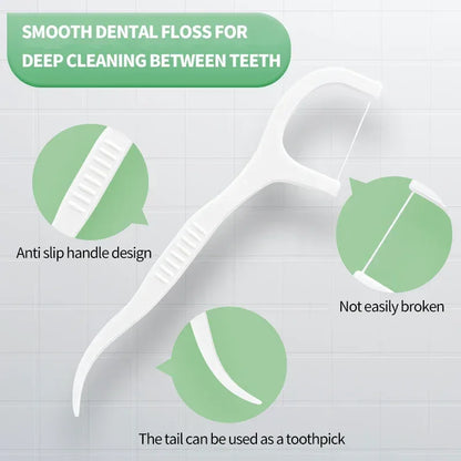 1000/600/300/150PCS - Ultra fine dental floss stick - Clean the gaps between teeth with one piece - Oral care tool - Urbizia