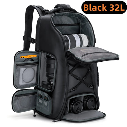 K&F CONCEPT 32L/25L Large Camera Backpack for Canon Sony DJI DSLR/SLR Camera Bag Case 15" Laptop with Tripod Strap and Raincover