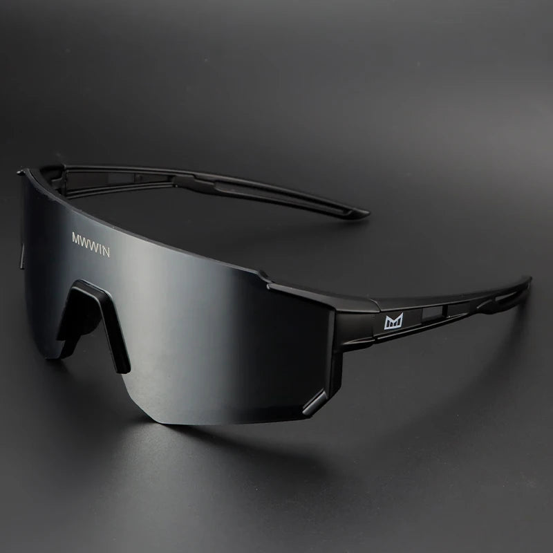 MWWIN Fashion Cycling Glasses Sunglasses for Men UV400 Women Bike Eyewear Road Bicycle Driving Outdoor Sport Marathon Triathlon