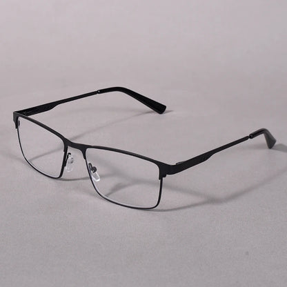 Anti Blue Light Reading Glasses Men High Quality Full-frame Diopter Glasses Business Male Presbyopic Eyeglasses +100+200