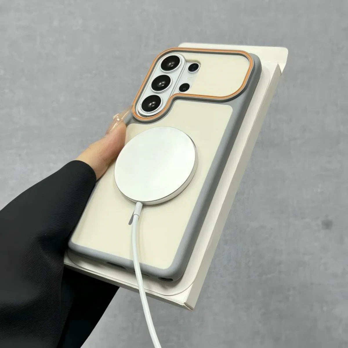 Luxury Frosted Silicone Soft Bumper For Magsafe Phone Case For Samsung S26 Plus S25 S24 S23 Ultra Wireless Charge Magnetic Cover